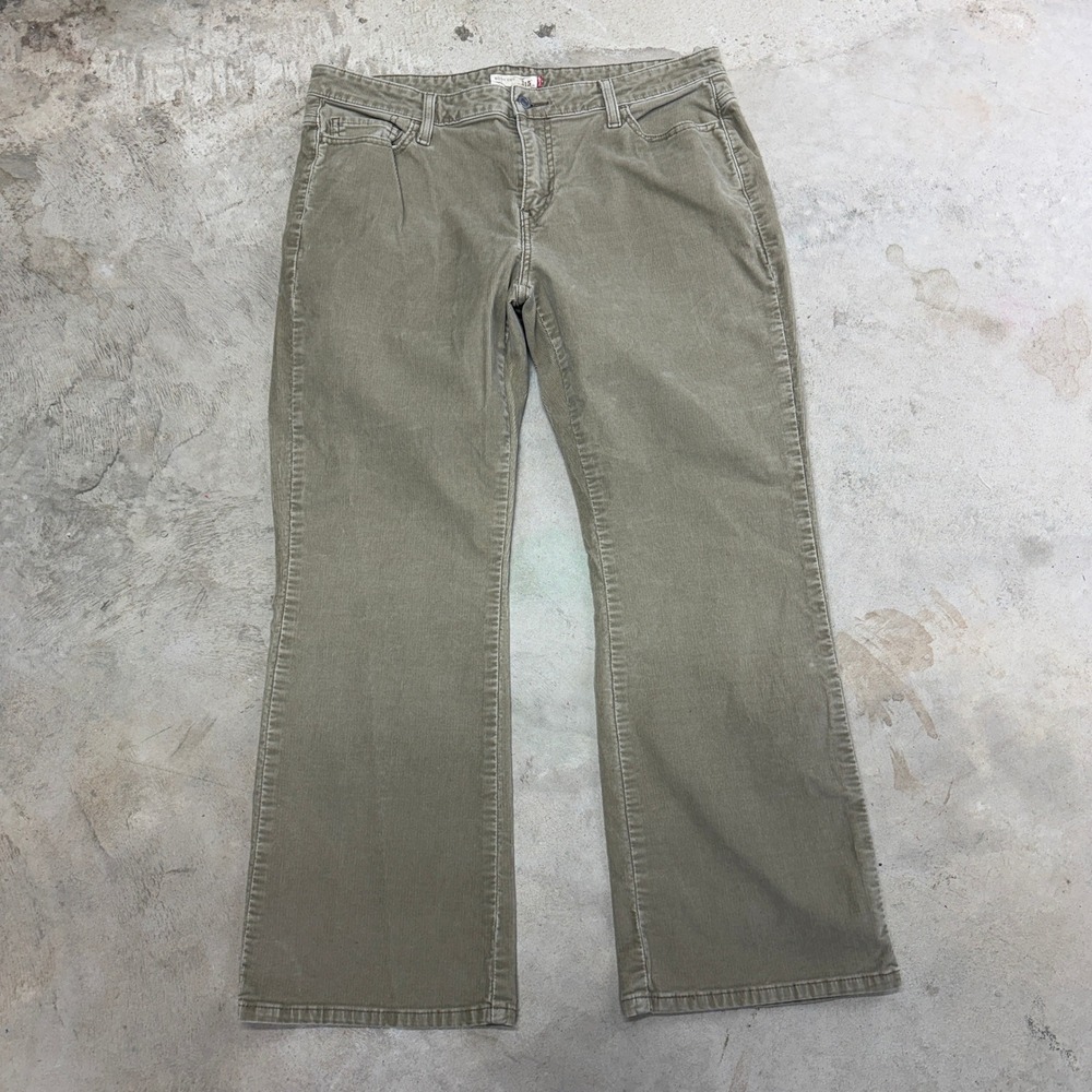 Levi's 515 Boot Cut Corduroy Pants Khaki Women's Size‎ 16M